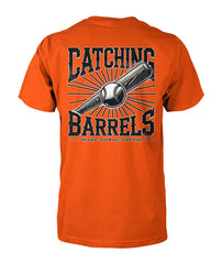 Catching Barrels Adult Baseball Tee