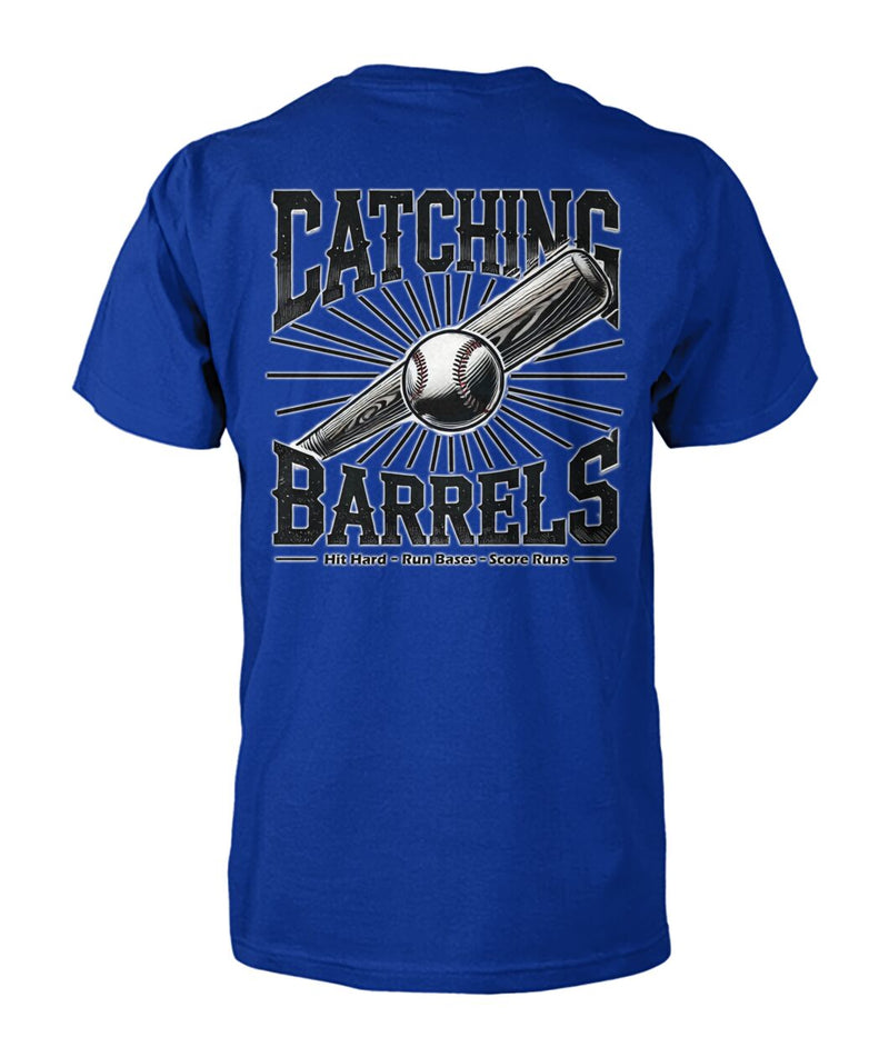 Catching Barrels Adult Baseball Tee