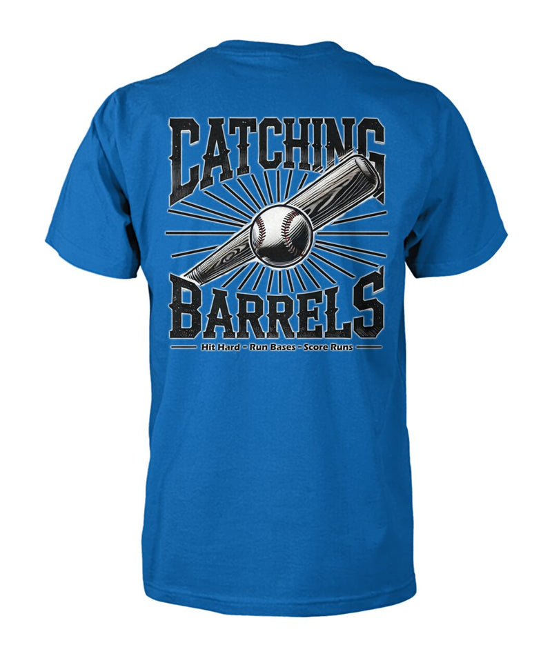 Catching Barrels Adult Baseball Tee