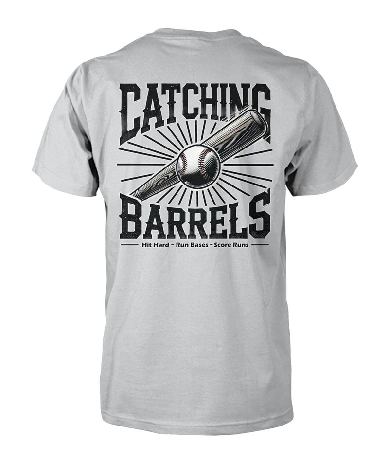 Catching Barrels Adult Baseball Tee