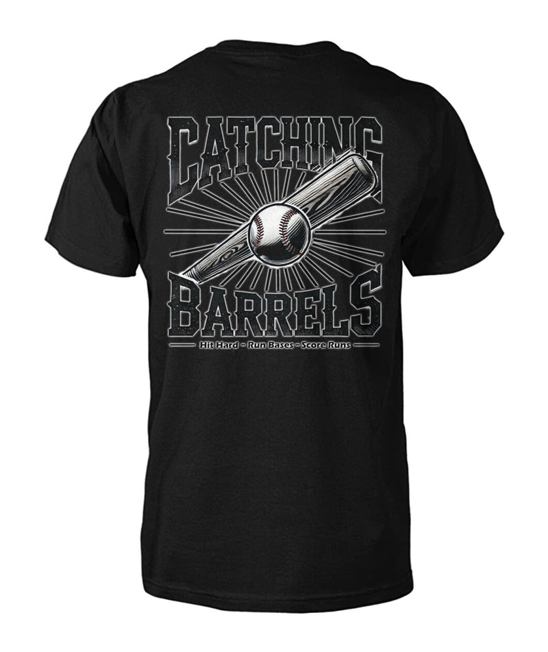 Catching Barrels Adult Baseball Tee