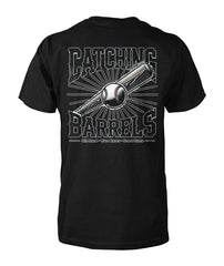Catching Barrels Adult Baseball Tee