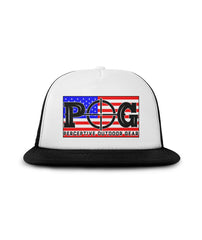 POG AM Flag Trucker Hat Sublimation Hat