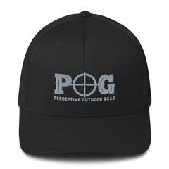 POG Black/Grey Structured Twill Flexfit Cap