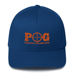 POG Blue and Orange Flexfit Structured Twill Cap