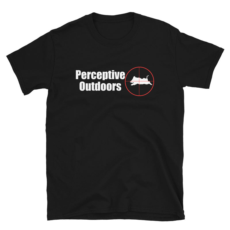 Perceptive Outdoors Pig Logo Black Short-Sleeve Unisex T-Shirt